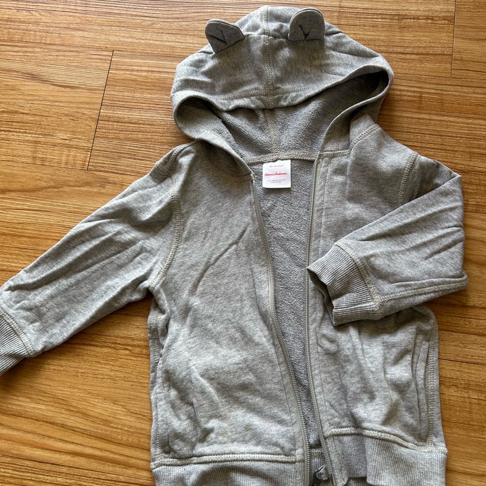 2t Organic Bear Hoodie